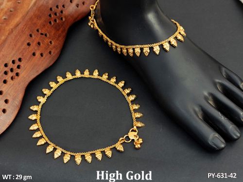 Beautiful Designer High Gold Polish Fancy  Payal   