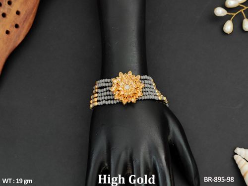 Graceful Stone-Studded Bracelet for Women in Gray, photo 6 of 8