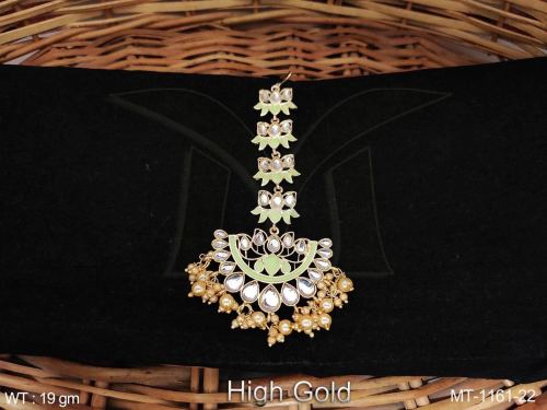 Tassel Maang Tikka with Pearls