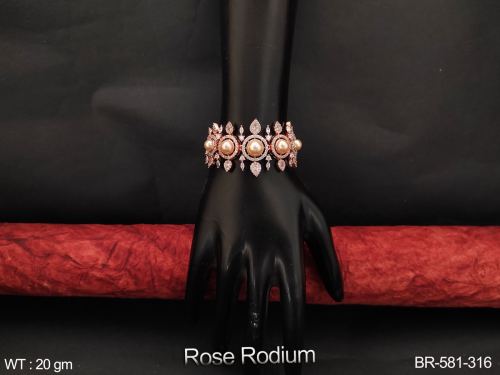 Party Wear Rose Finish Bracelet for Women