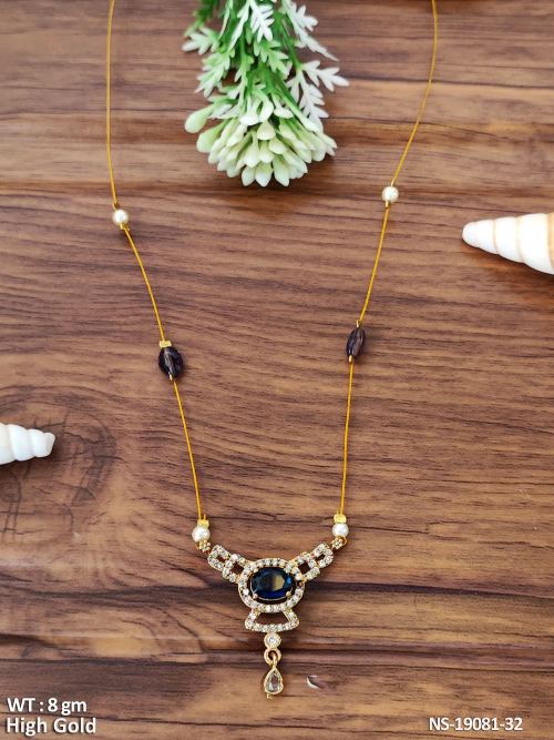 AD Necklace Set in Blue, photo 2 of 4