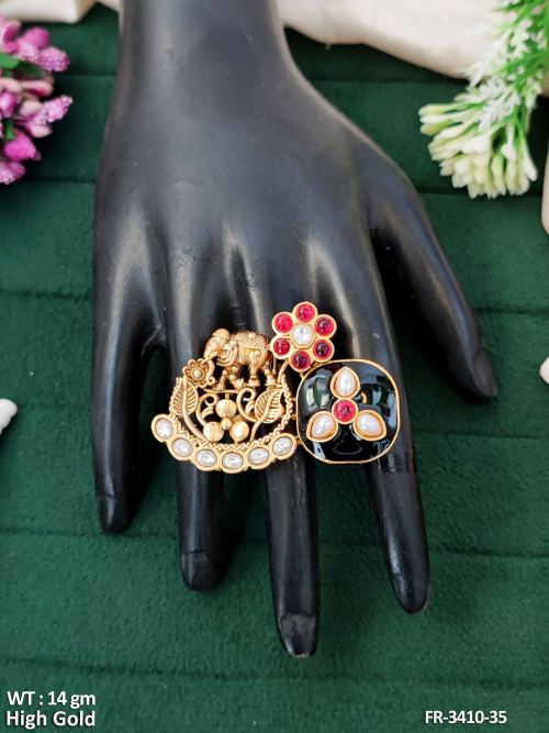 Beautiful High Gold Polish Finger Rings  