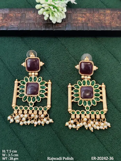 Pearl Royal Drop Earrings for Women