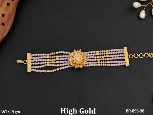 Graceful Stone-Studded Bracelet for Women