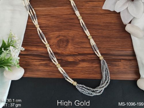 Party Wear Antique Mala with Beads in Gray, photo 13 of 15