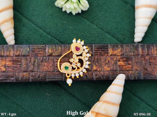 Traditional Antique Nath Fancy Designer Nose Ring
