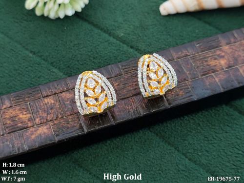 Daily Wear Earrings with Stone Work, photo 2 of 2