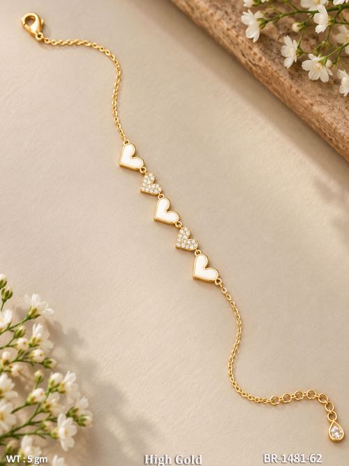 Heart Stone-Studded Bracelet for Women, photo 2 of 2