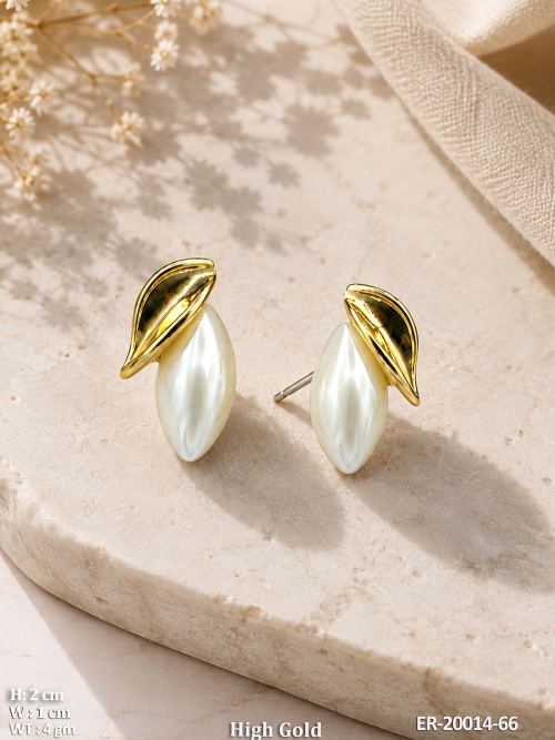 Leaf Earrings with Pearls, photo 2 of 2