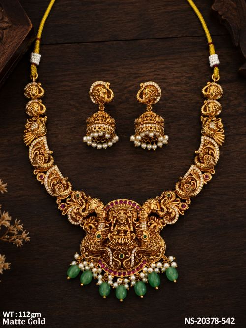Lakshmi Stone-Studded Necklace Set for Women, photo 2 of 3
