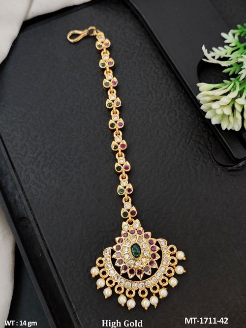 Traditional Antique Floral Designer Maang Tikka