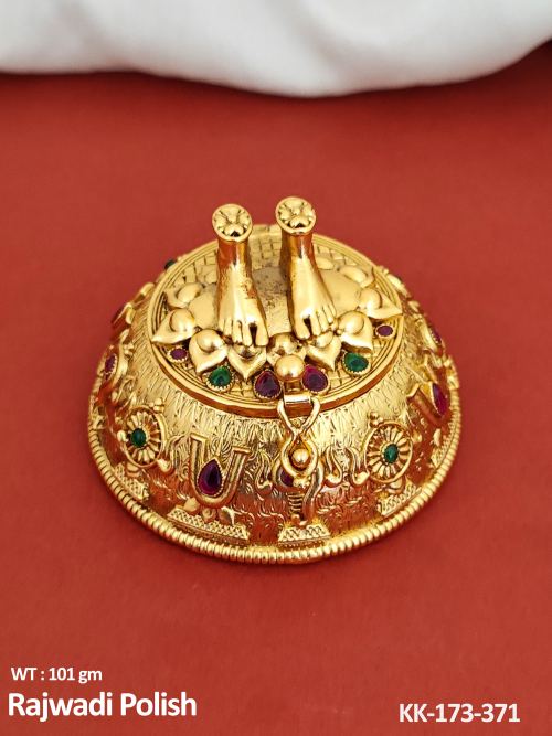 Antique Sindoor Box in Rajwadi Finish
