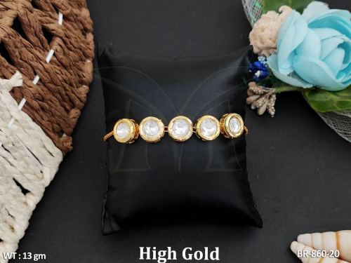 Classic Stone-Studded Bracelet in White, photo 4 of 10