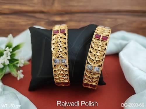 Bangles in Rajwadi Finish Set of 2