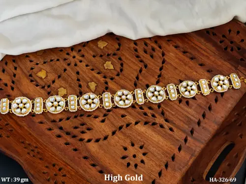 Antique Jewellery High Gold Polish Designer Hair Accessories   