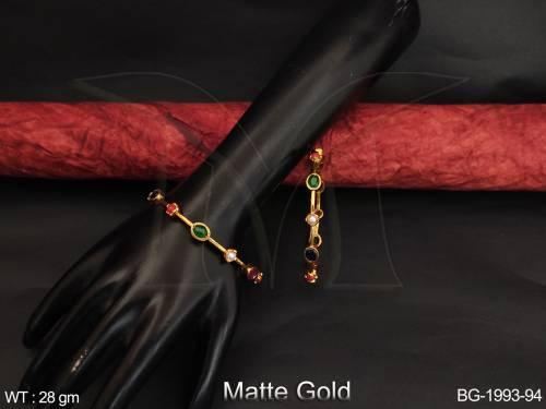 Matte Finish Antique Bangles for Women
