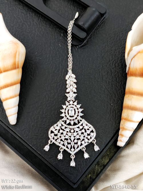 Traditional Maang Tikka with Stones Wedding Wear