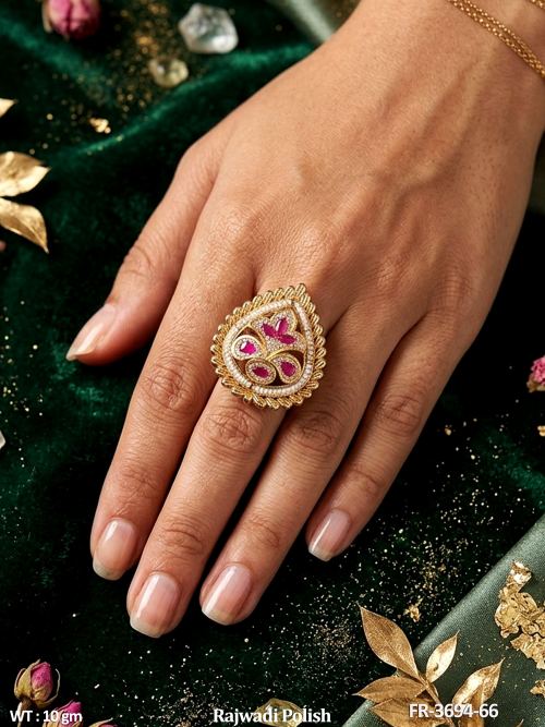 Traditional Rajwadi Designer Finger Ring
