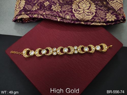 Kundan Bracelet in White, photo 6 of 12