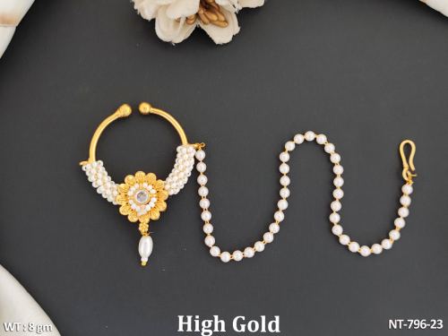 Antique Jewellery High Gold Stylish Fancy Designer Antique Nath