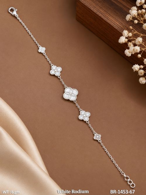 Beautiful American Diamond Flower Bracelet