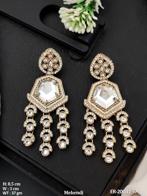 Antique Crystal Chandelier Earrings
