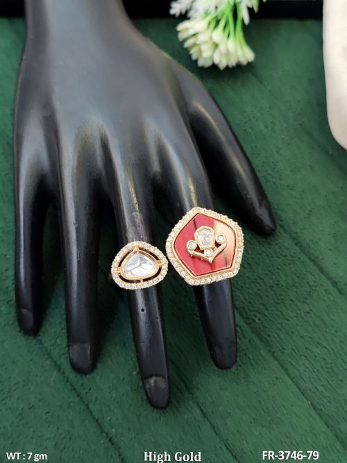 Classic Stone-Studded Ring in Ruby, photo 2 of 5