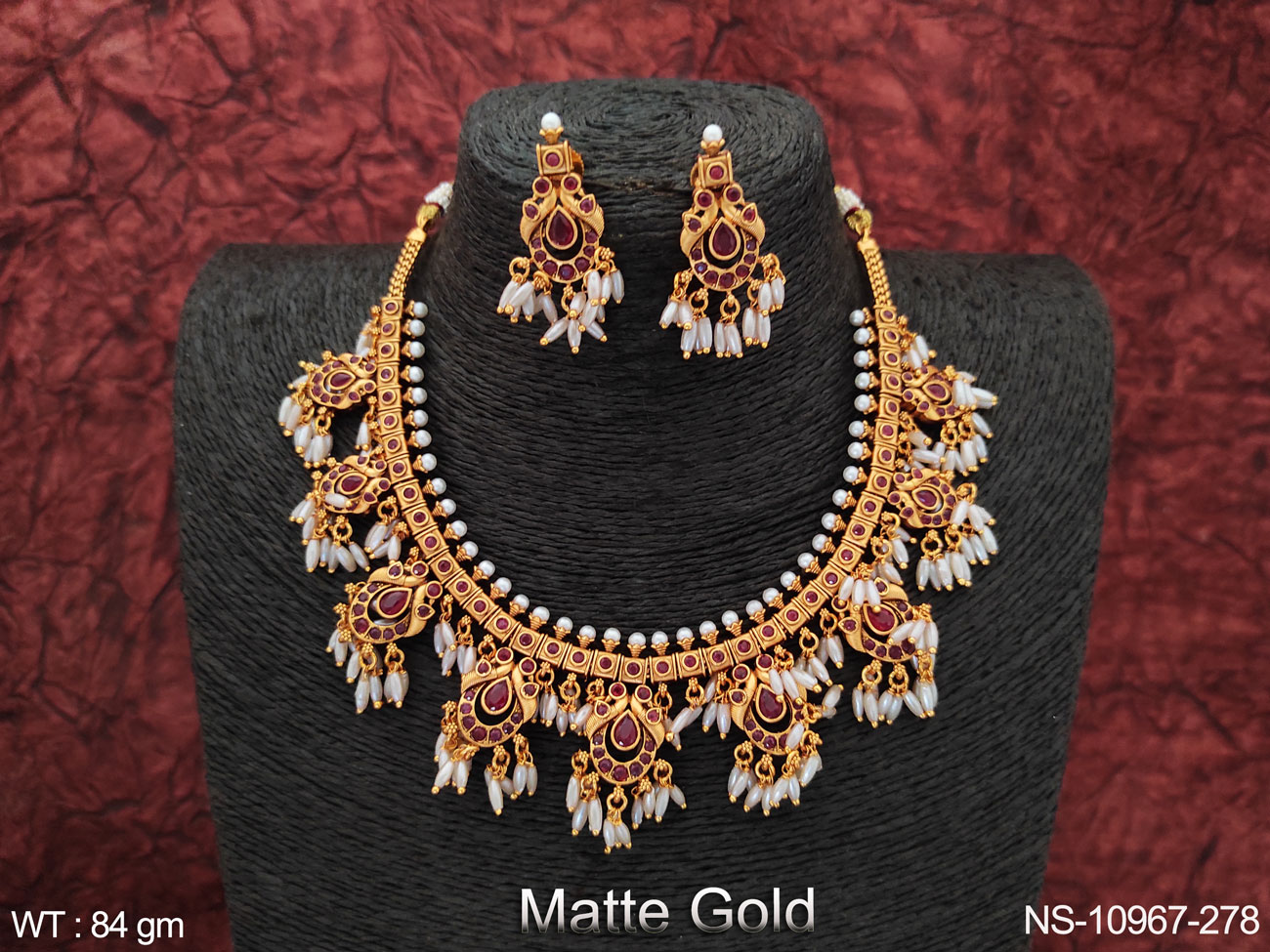 Imitation guttapusalu necklace online store