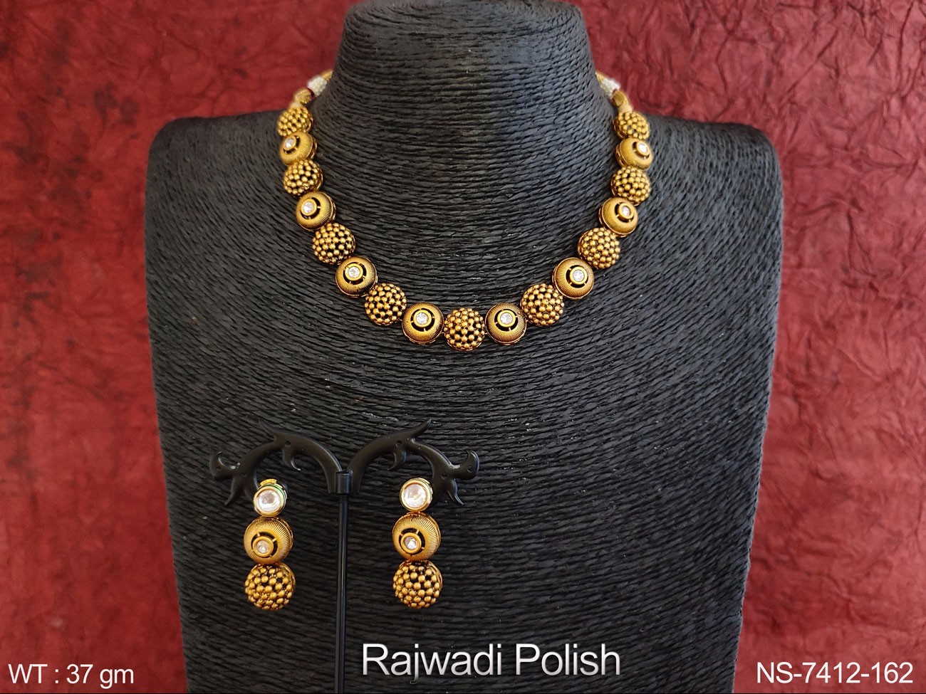 Designer Beautiful Kundan jewelry Rajwadi Polish Fancy Stylish