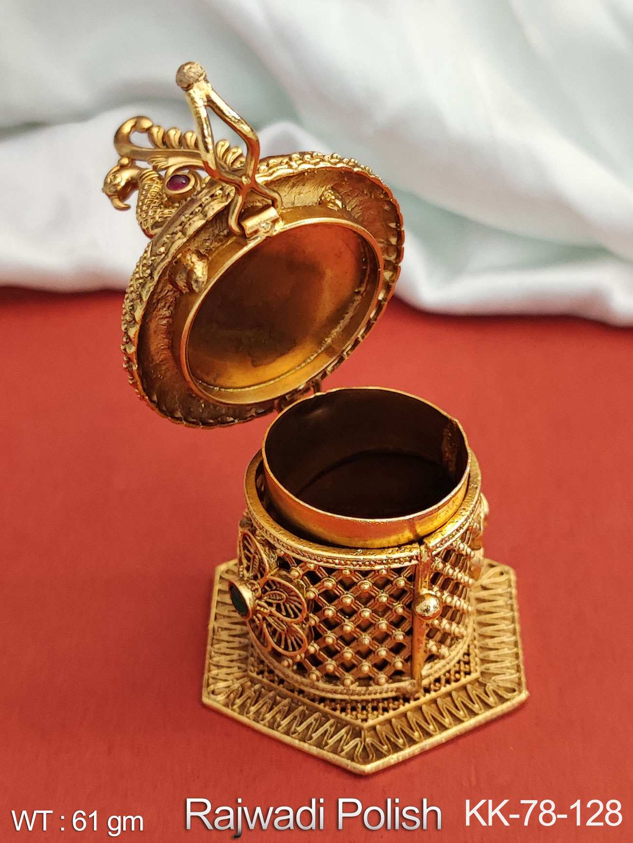 fcity.in - Govindam Original Brass Premium Quality Ring With Rajwadi Matte