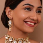 White Vilandi Kundan Jewellery Necklace Set